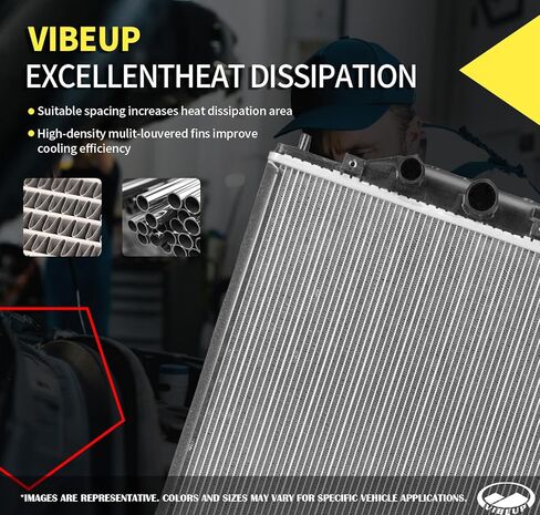 VibeUp 2831 Radiator Compatible With 2006-2011 Hyundai Azera 2006-2010 Hyundai Sonata 2007-2010 Kia Magentis 2007-2010 Kia Optima | #Replaces 253103K090 253103K080 253103K140 253103K180 25310-3L140 in Saudi Arabia