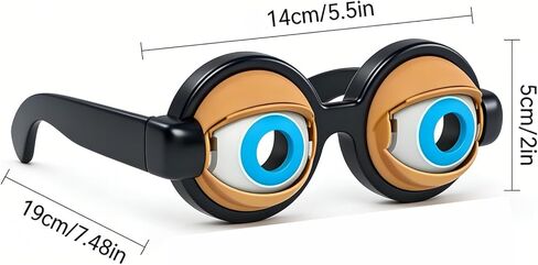Funny Prop Glasses, Blinking Eye Glasses, Crazy Eyes Kinetic Winking Glasses, Novelty Funny Party Costume Props For Adults in Saudi Arabia