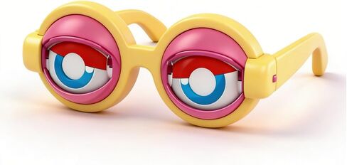 Funny Prop Glasses, Blinking Eye Glasses, Crazy Eyes Kinetic Winking Glasses, Novelty Funny Party Costume Props For Adults in Saudi Arabia