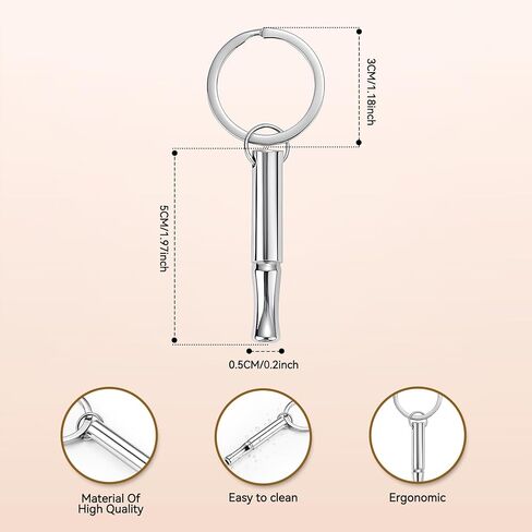 اليقظه التنفس المفاتيح تخفيف التوتر قلادة الفولاذ المقاوم للصدا القلق التنفس المفاتيح للنساء الرجال in Kuwait