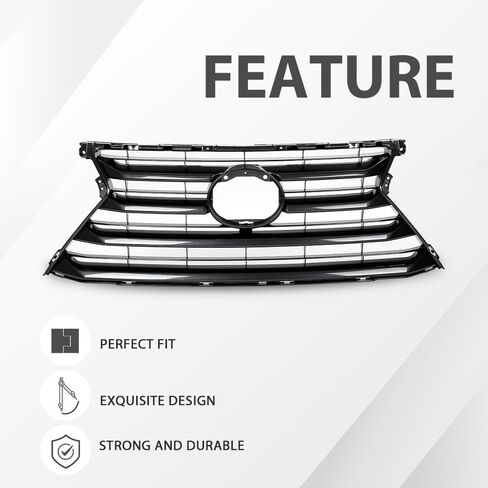 هيكل الشبكة الأمامية من CHEDA باللون الأسود متوافق مع Lexus NX200t NX300h 2015-2017 in Saudi Arabia