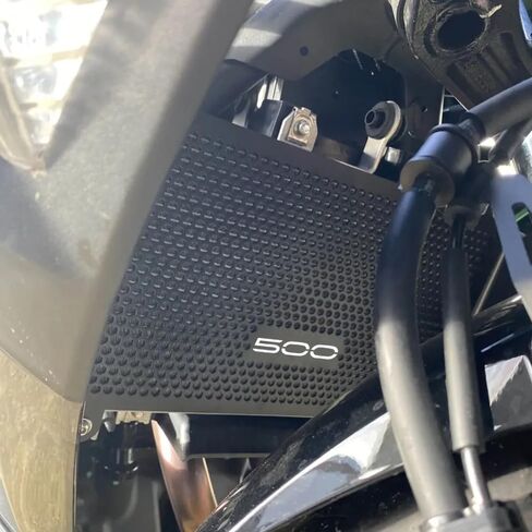 ل NINJA500 Z500 النينجا 500 z500 2025 2024 الألومنيوم دراجة نارية المبرد الحرس حماية مصبغة غطاء الشواية الحرس حامي in Saudi Arabia