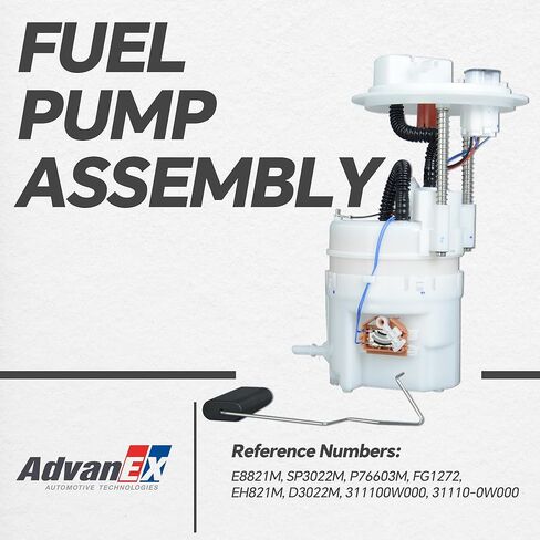 E8821M Electric Fuel Pump Assembly Compatible with 07-09 Hyundai Santa Fe V6 2.7L/3.3L Replace FG1272 P76603M SP3022M 31110-0W000 in Saudi Arabia