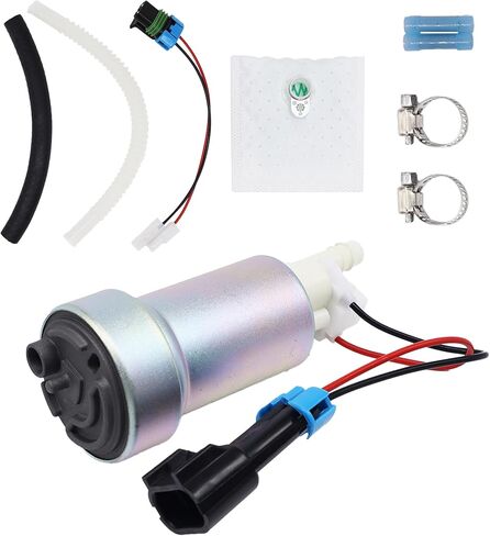 TIA485-2 Fuel Pump 450 LPH E85 Racing High Performance Fuel Pump Kit Replacement for Walbro F90000267 450 LPH E85 fuel pump with 400-0085 125-190 Fuel Filter Strainer Hose Harness Pigtail in Saudi Arabia