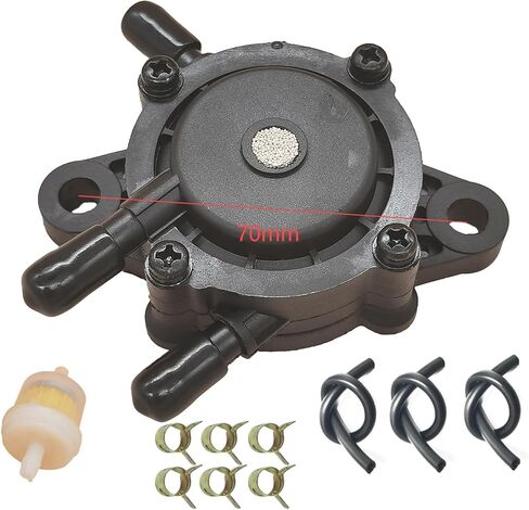 Vacuum Fuel Pump with Fuel Filter For Kohler 17HP-25 HP Briggs and Stratton Small Engine Lawn Mower Tractor for Honda Yamaha John Deere 808492 808656 in Kuwait
