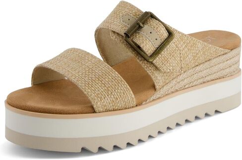 TOMS Women's Diana Mule Buckle Espadrille Wedge Sandal in Saudi Arabia
