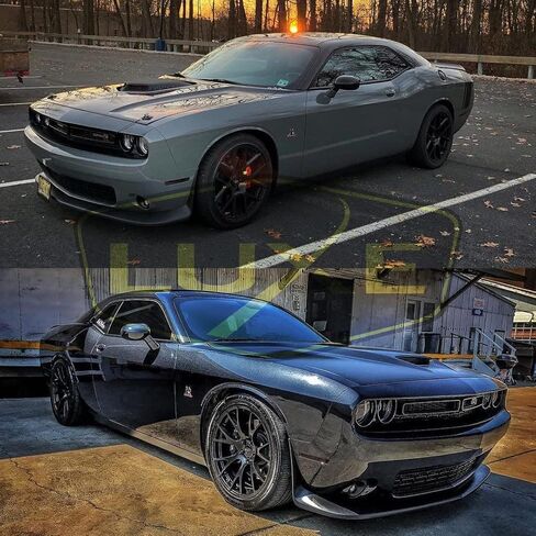 Luxe Auto Concepts Dark Smoke Side Marker Tint Kit for 2015-2023 Dodge Challenger | Exact Cut Dry Application LightWrap Vinyl Film with Air Release Channels in Saudi Arabia