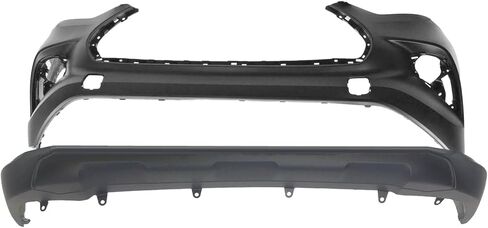 FitParts Compatible with Front Bumper Covers Kit 2020 2021 2022 2023 Toyota Highlander L LE XLE Hybrid, Primed W/O Molding and Park Holes TO1000462 TO1015113, 521190E950 521290E070 in Saudi Arabia
