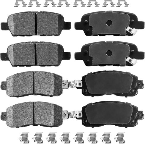 D905 D1650 Front Rear Ceramic Brake Pads Set For Nissan Altima 2013 2014 2015 2016 2017 2018 2019 2020 2021 2022 2023,For Nissan Leaf 2014 2015 2016 2017,8PCS in Saudi Arabia