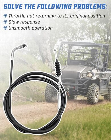 Throttle Cable Fit for Kawasaki Mule 600 610 SX Drive Shift Control Cable Replace 540120702 54012-0127 54012-0702 in Saudi Arabia