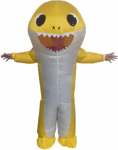 Inflatable Costume Adult Blow Up Shark Costume For Halloween Birthday Gift Role Playing Game Party Costumes in Saudi Arabia