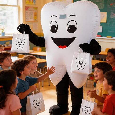 Inflatable Tooth mascot costume Halloween tooth costume tooth Doctor Charity Event Adult Cosplay Costume in Kuwait