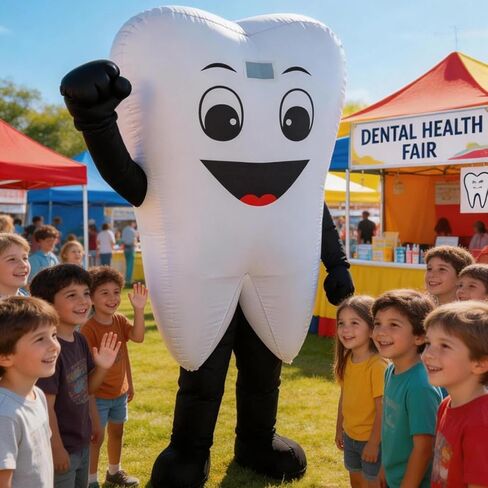 Inflatable Tooth mascot costume Halloween tooth costume tooth Doctor Charity Event Adult Cosplay Costume in Kuwait