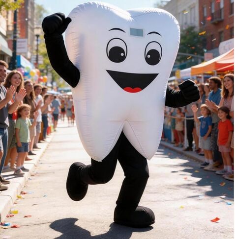 Inflatable Tooth mascot costume Halloween tooth costume tooth Doctor Charity Event Adult Cosplay Costume in Kuwait