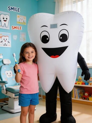 Inflatable Tooth mascot costume Halloween tooth costume tooth Doctor Charity Event Adult Cosplay Costume in Kuwait