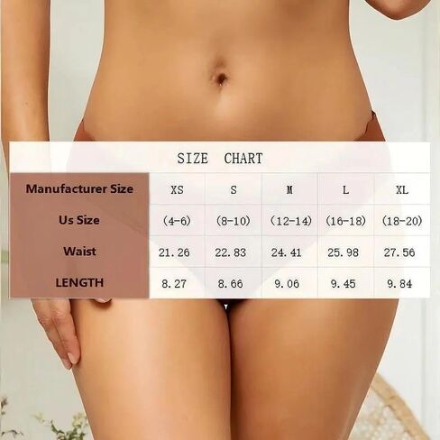 6-Pack Women Seamless Underwear Set, Sexy Solid Low-Waist Breathable Heart-Shaped Back Design, Comfortable and No-Show Fit in Saudi Arabia