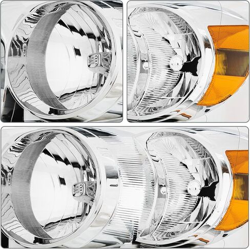 مجموعة المصابيح الأمامية الأمامية لـ 2006-2008 DODGE RAM 1500/2006-2009 DODGE RAM 2500, 3500 Pickup - استبدال المصابيح الأمامية، أضواء المصد الأمامي in Kuwait