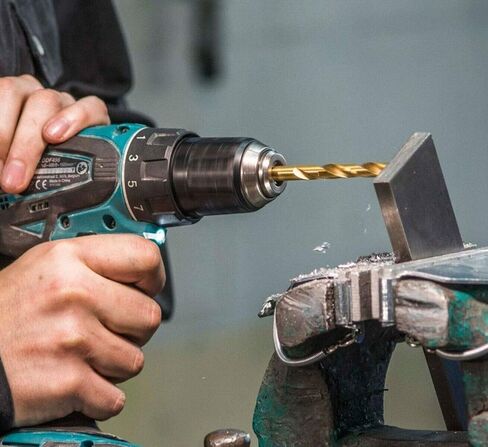 مجموعة لقم مثقاب كوبالت 3/16 بوصة من LudoPam، طول M35 HSS Twist Jobber للمعادن الصلبة والفولاذ المقاوم للصدأ والحديد الزهر، عبوة من 10 قطع in Kuwait