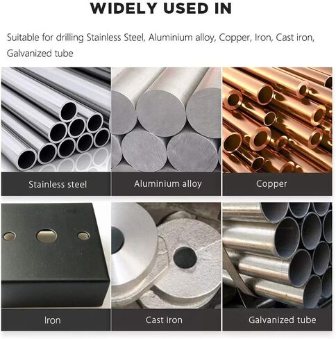 مجموعة لقم مثقاب كوبالت 3/16 بوصة من LudoPam، طول M35 HSS Twist Jobber للمعادن الصلبة والفولاذ المقاوم للصدأ والحديد الزهر، عبوة من 10 قطع in Kuwait