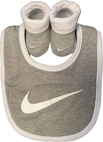 Nike 2 piece bib/booties 0-6 month, Newborn, Black in Saudi Arabia