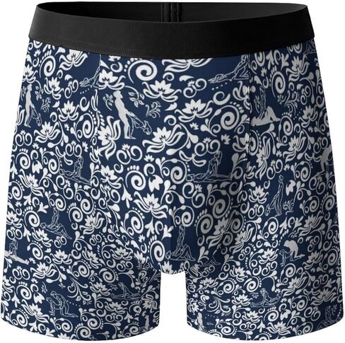 سراويل بوكسر رجالية مطبوعة بشكل مضحك للرجال، ملابس داخلية ناعمة قابلة للتنفس، هدية ممتعة للزوج والصديق in Kuwait