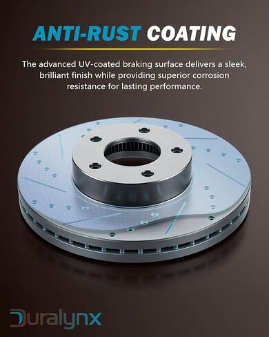 Front Brake Kit for 2002 2003 2004 2005 2006 Toyota Camry, Ceramic Brake Pads and Rotors Kit, Drilled and Slotted Brakes Replacement [10.83" Rotor] in Kuwait