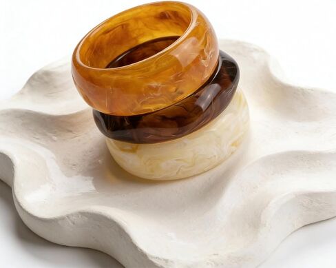 Chunky Bangles Women's Bangle Bracelets Chunky Gold Bracelet Bangle Set Bangles Bracelets for Women in Kuwait