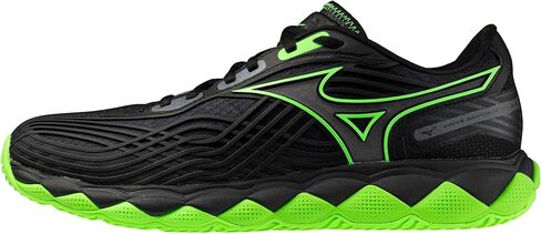 Mizuno Wave Enforce Tour 2 All Court Men's Racquet Sports Shoe, Black-Glowing Apple, US Mens 9.5 in Kuwait