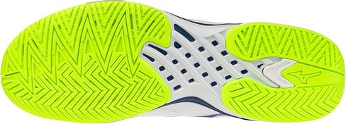 Mizuno Wave Exceed Tour 7 All Court Men's Racquet Sports Shoe, White-Dazzling Blue, US Mens 9 in Kuwait