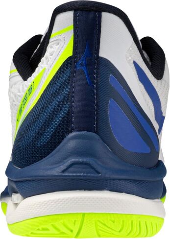 Mizuno Wave Exceed Tour 7 All Court Men's Racquet Sports Shoe, White-Dazzling Blue, US Mens 9 in Kuwait