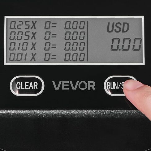 فارز العملات المعدنية VEVOR USD، آلة عداد العملات المعدنية لـ 1 ¢ 5 ¢ 10 ¢ 25 عملات معدنية، شاشة عرض LCD، آلة فرز العملات المعدنية وتغليفها مع أنابيب وصينية عملات معدنية أكثر سمكًا، تحمل ما يصل إلى 200 عملة معدنية in Saudi Arabia