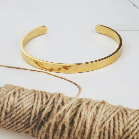 Stackable Bracelet Nail Love Bangle Bracelets Set for Women 18K Gold Plated Bangles Cubic Zirconia Classic Stainless Steel Jewelry Gift for Her in Saudi Arabia