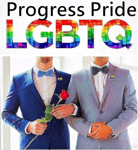 HAFILO 12/25/50/100/200 pieces Small rectangle Inclusive Progress Pride Pins Rainbow Gay Flag LGBTQ Progressive flag Lapel Pin pride badge for Clothes Backpack Hat Souvenir gift Bulk in Kuwait