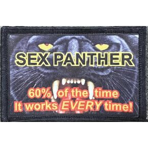 Redheaded Tshirts - Anchor Man Sex Panther Morale Patch - Funny Tactical Army Hook Patches Perfect for Your Plate Carrier Military Vest, Hat, Backpack - Made in The USA in Kuwait