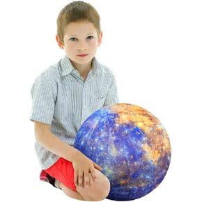 وسادة محشوة ثلاثية الأبعاد من ELAINREN، لعبة قطيفة فائقة النعومة على شكل كوكب الكون، نموذج بلوشي للنظام الشمسي الواقعي للتعلم التعليمي/10.6 بوصة in Kuwait