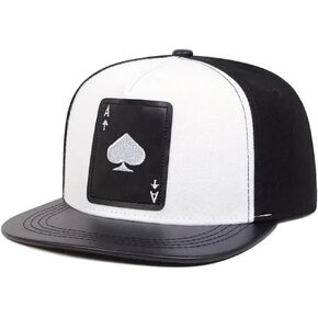 QHFHULV Unisex Snapback Hat, Flat Bill Brim Cool Hats,Adjustable Visor Baseball Cap for Men Women in Saudi Arabia