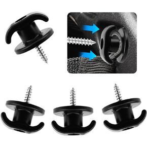 4PCS Car Cargo Net Hooks,Sturdy Trunk Cargo Netting Hook Screws Compatible with GMC/Chevrolet/Jeep/Ford/Honda/Kia/Hyundai,Self-Tapping Automotive Cargos Nets Screw Hook in Saudi Arabia