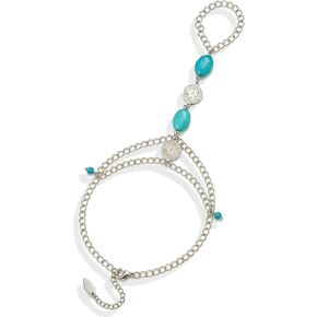 Turquoise Bracelet for Women, 14K Gold Plated Adjustable Stackable Boho Hand Chains - Healing Stone Jewelry Gift for Her, Christmas, Birthday, Dainty Southwest Everyday Good Luck Charm in Saudi Arabia