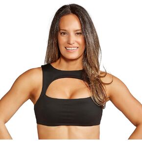 Women’s Seamless Crop Top with Built-in Bra - Wireless Light Support Bra Top - Athletic Crop Top for Yoga Lounge & Daily Wear in Saudi Arabia