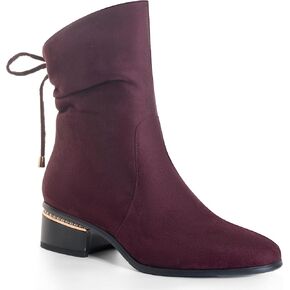 ANN CREEK Women’s Ankle Boots Low Heels Chunky Mid Calf Boots for Women Booties Zipper Fashion in Kuwait