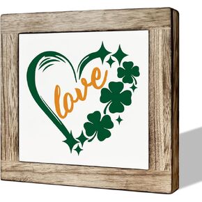 ST Patrick's Day Decor, Happy St. Patrick's Day Sign, Wooden Box Signs for Home Decor, Farmhouse Decor Sign, St. Patrick's Day Table Decor, Decorations for St. Patrick's Day Party, Front Door Decor in Saudi Arabia