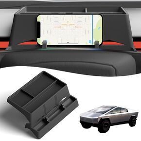 Center Console Dashboard Organizer Compatible with Tesla Cybertruck 2024 2025, Custom Behind Screen Silicone Storage Tray, Phone Holder, Storage Box, for Cybertruck Accessories in Kuwait