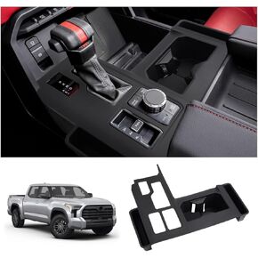 Silicone Center Console Organizer for 2022-2025 Toyota Tundra Accessories - Center Console Gear Shift Panel Trim Cover Anti-Scratch Protective Pad with Cup Holder Inserts (Not for 2026 Tundra) in Kuwait