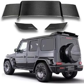 Rear Roof Spoiler Compatible with Mercedes Benz G Class W463 W464 Wagon G63 1990-2024 Brabus Style Rear Roof Window Spoiler Wing ABS Carbon Fiber Style in Kuwait