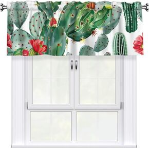 Short Rod Pocket Curtain Valance,Black and White Abstract Checkered Diamond Window Treatment Decor Curtains for Kitchen Living Room, Bedroom, 1 Panel, 54" W x 18" L in Kuwait