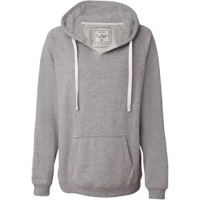 J. America Ladies' Hooded Sweatshirt 8836 - Large - Oxford in Kuwait