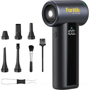 Fanttik B11 Pro Max Electric Air Duster, 150000RPM Brushless Motor, Compressed Air Duster, 100 Gears Adjustable, One-tap Booster, 28.08Wh Rechargeable Battery, Electric Duster for PC, Car, House in Kuwait