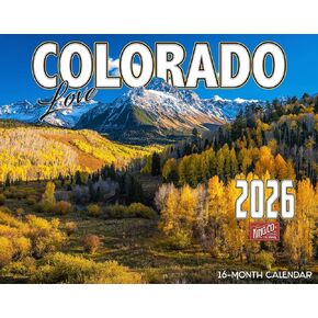تقويم حائط كولورادو ذو المناظر الطبيعية الخلابة لعام 2026، مقاس كبير جدًا لمدة 16 شهرًا 14 × 22، الجبال المهيبة، بحيرات جبال الألب، من شركة KING-Monster Calendars in Kuwait