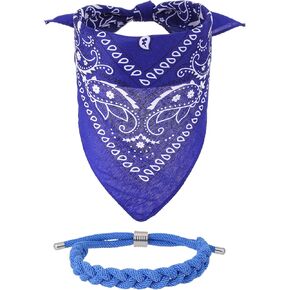 11 Bracelet Bandana Set Blue Eleven Braided Rope Bracelet Multi Purpose Bandana for Women Men Fans Souvenir Costume Gift 2PCS in Saudi Arabia