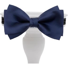 The brand men's double-layer imitation hand-tied bow tie is suitable for the groom at a wedding in Saudi Arabia
